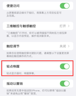 隆昌苹果授权维修站分享iPhone轻点无法唤醒怎么办