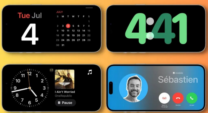 隆昌苹果手机维修分享iOS17横屏充电待机显示有什么好处 