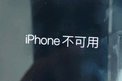 隆昌苹果服务网点分享锁屏界面显示“iPhone 不可用”如何解决 