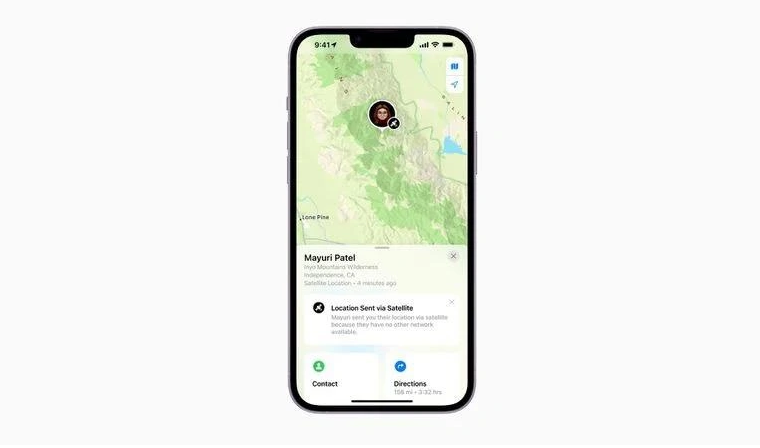 隆昌苹果14维修分享iPhone14系列中 FindMy功能通过卫星分享位置方法教程 