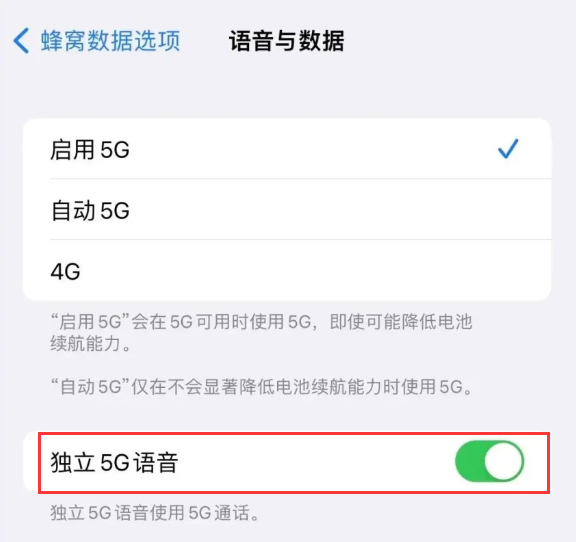 隆昌苹果14维修分享iPhone 14 Pro如何开启VoNR 