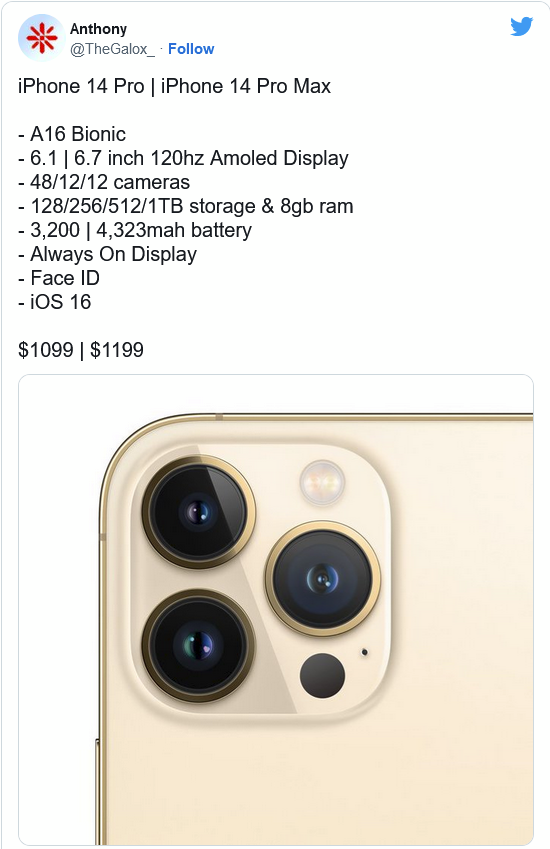 隆昌苹果14维修分享iPhone 14全系涨价 