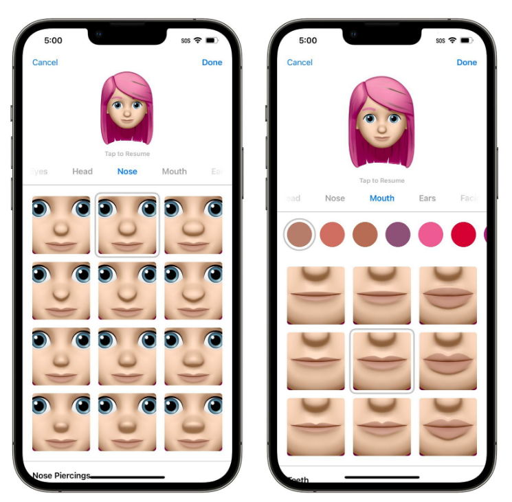 隆昌苹果手机维修分享​iOS 16中的拟我表情有了哪些变化和升级 