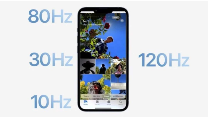 隆昌苹果14维修分享iPhone 14有高刷吗 