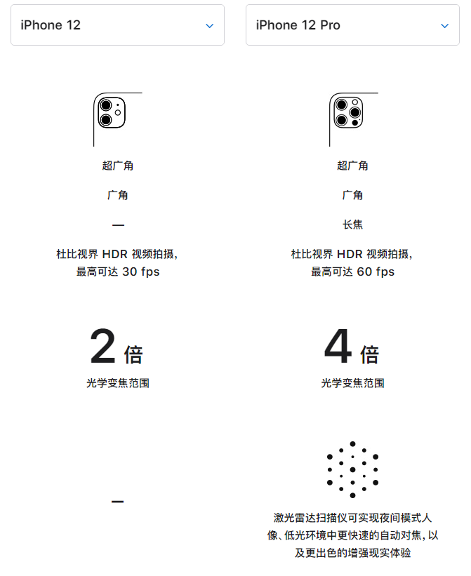 隆昌苹果手机维修分享苹果 iPhone 12 与 iPhone 12 Pro 选哪款 